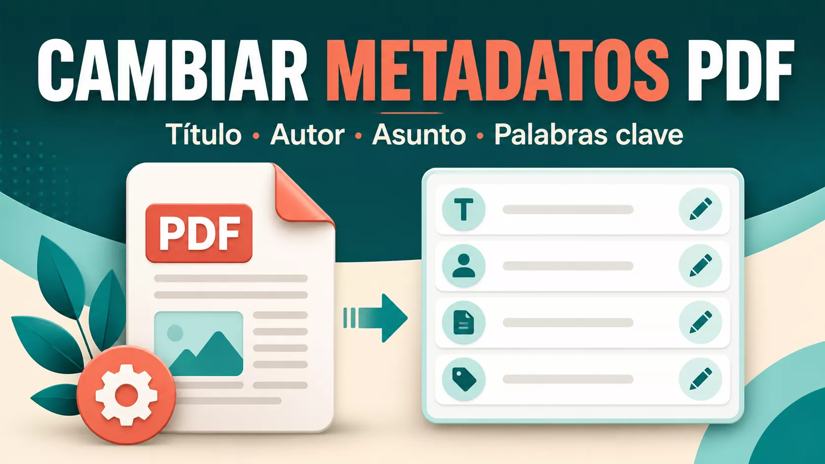¡Tu recurso de referencia para cambiar metadatos de PDF de forma eficaz!