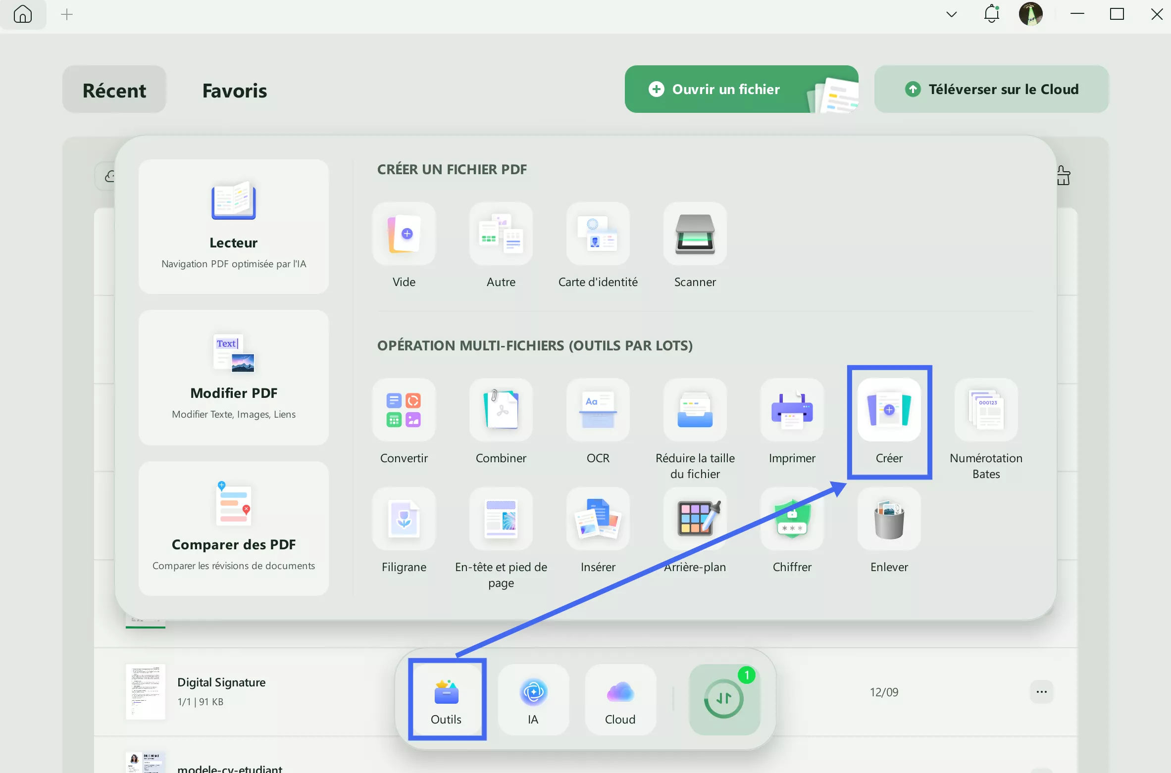 Création par lots de fichiers PDF (updf)