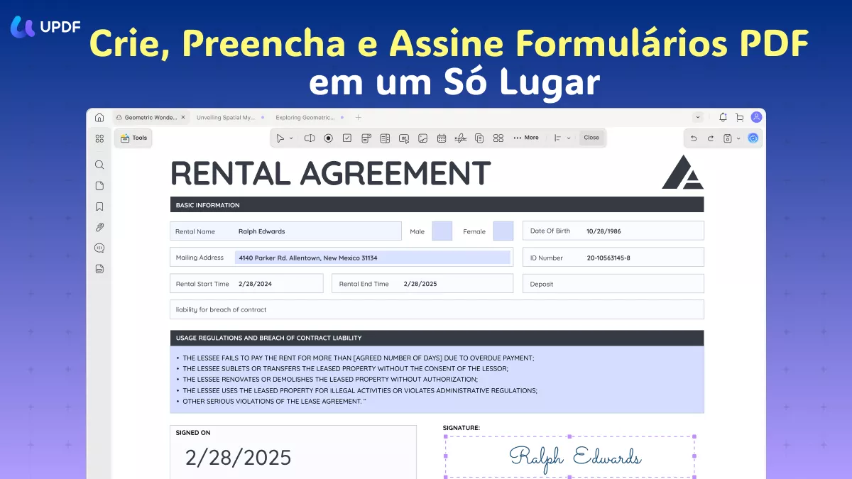 crie, preencha e assine formulários pdf em um só lugar