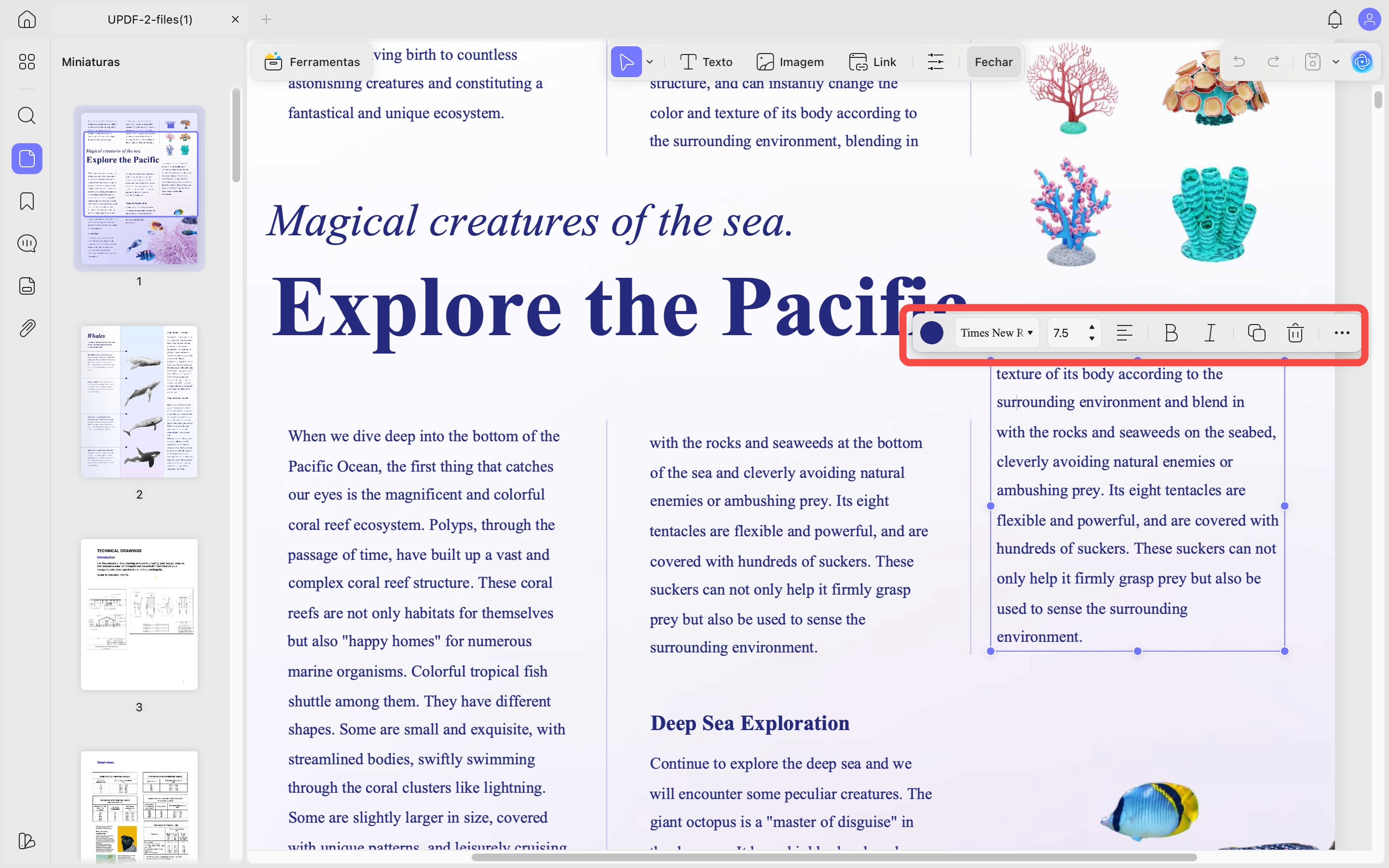 editar textos no mac