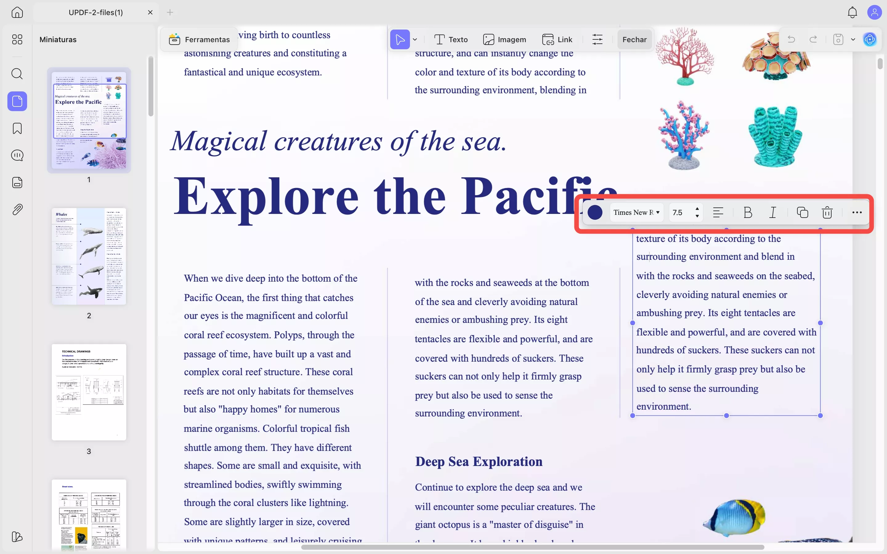 editar textos no mac