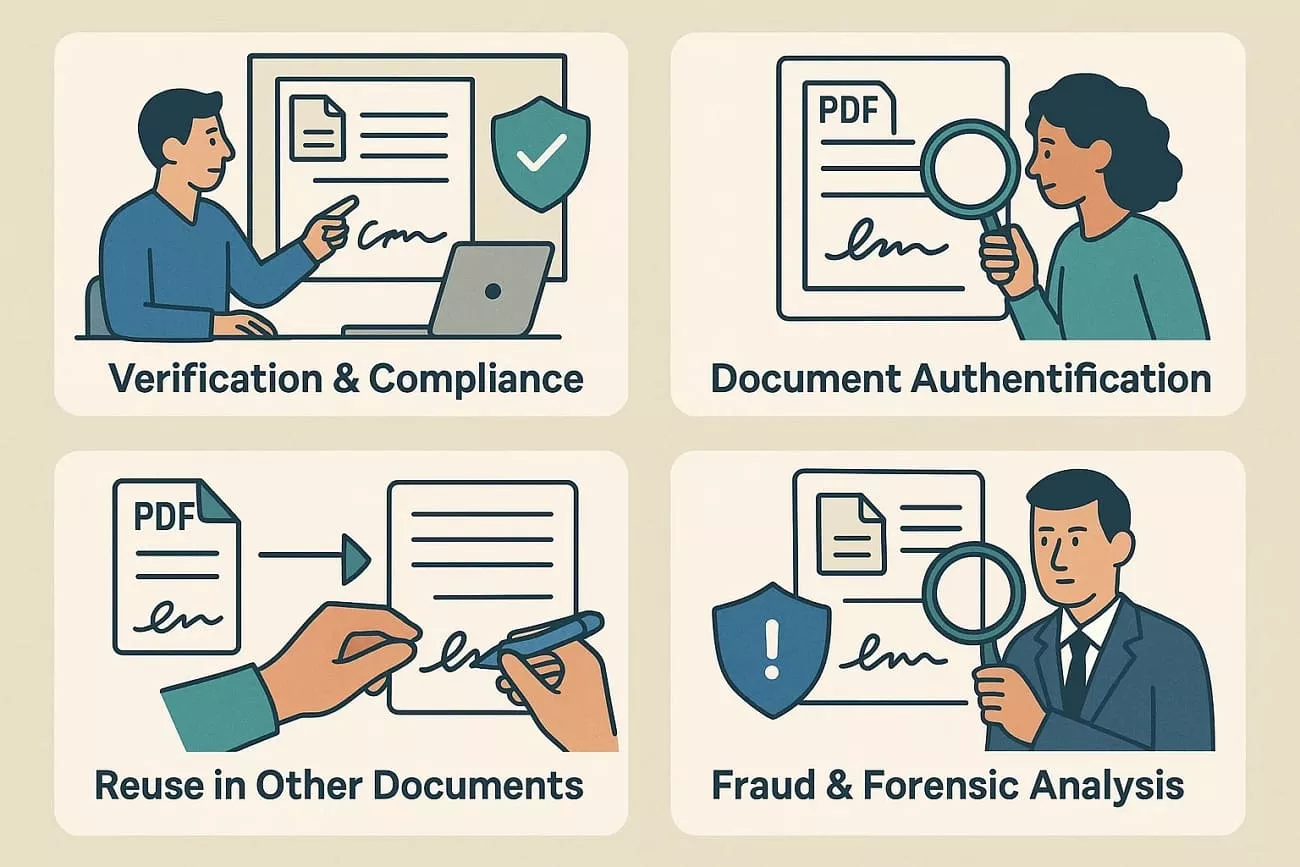 use cases signature extraction