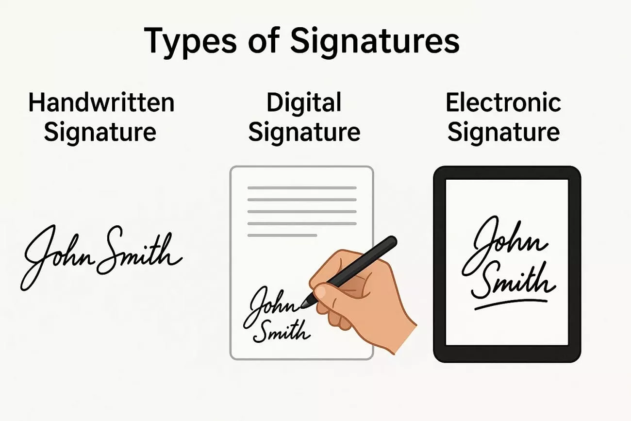 types of signatures