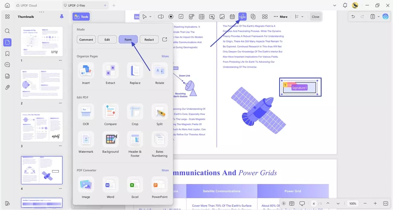 create digital signature field