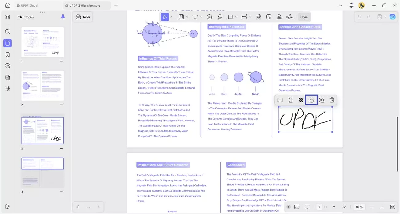copy handwritten signature updf desktop