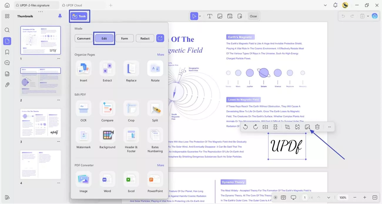 access updf desktop edit pdf