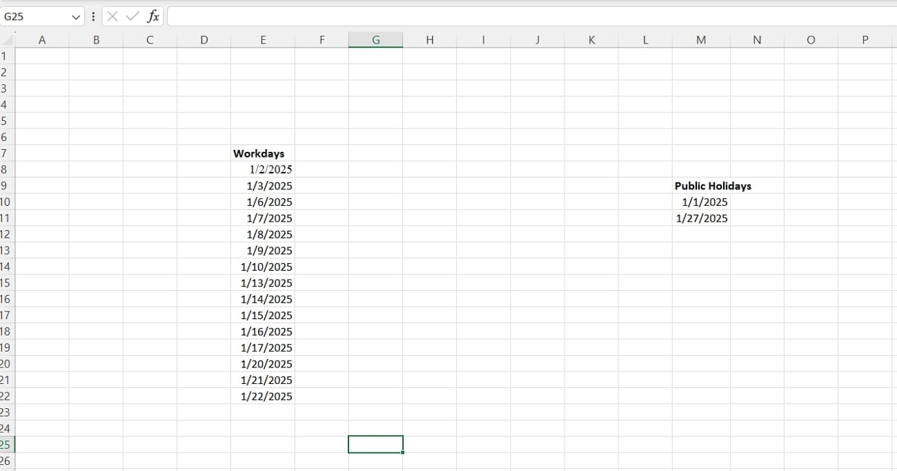 auto fill weekdays excel
