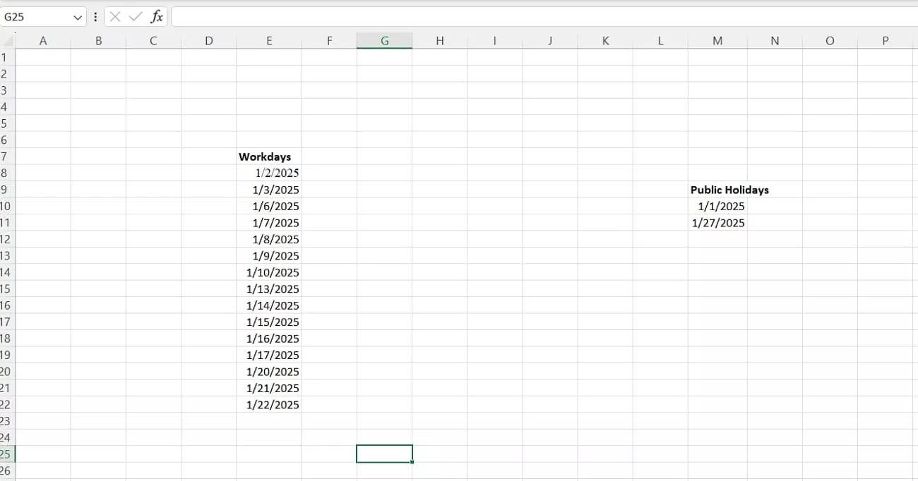 auto fill weekdays excel