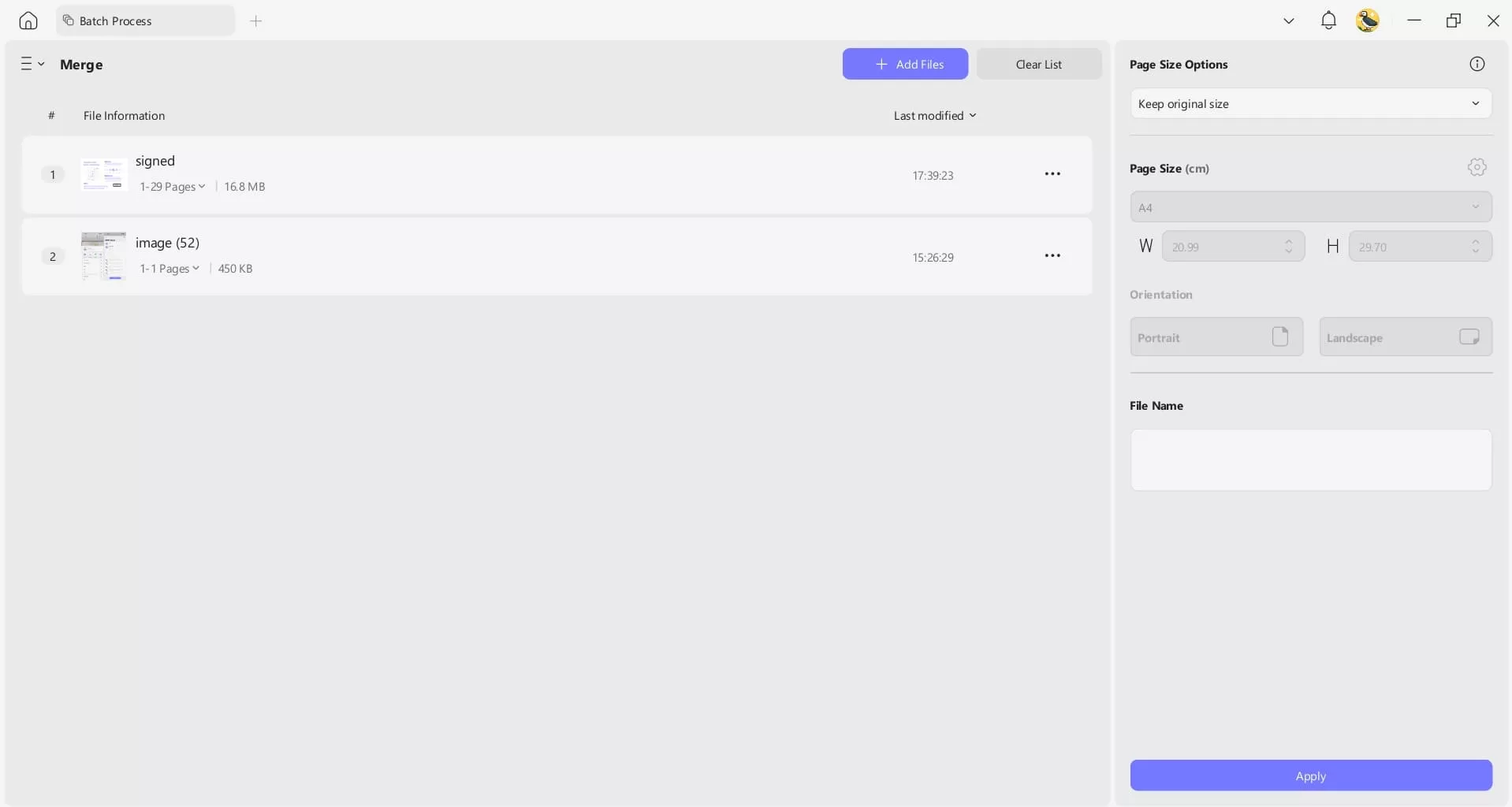 merge pdf files updf