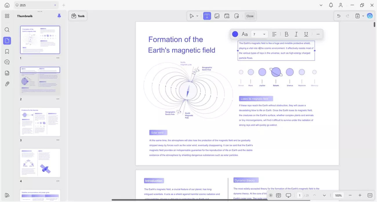 edit text updf desktop