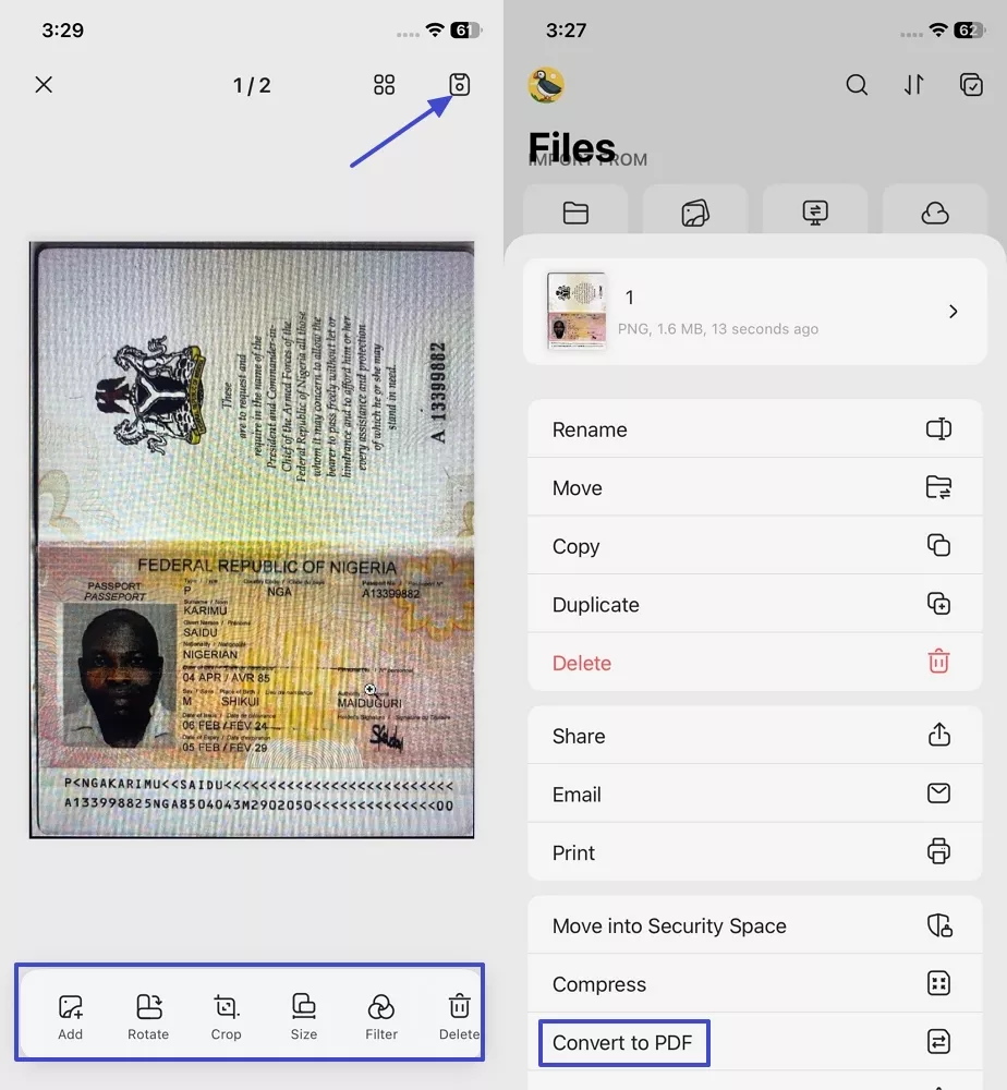 save image convert updf