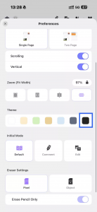 使用 UPDF iOS 版反轉 PDF 文件顏色