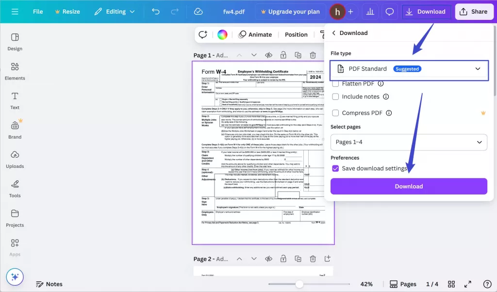 下載編輯好的文件