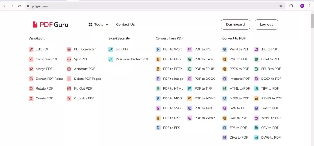 PDF 文件轉換功能