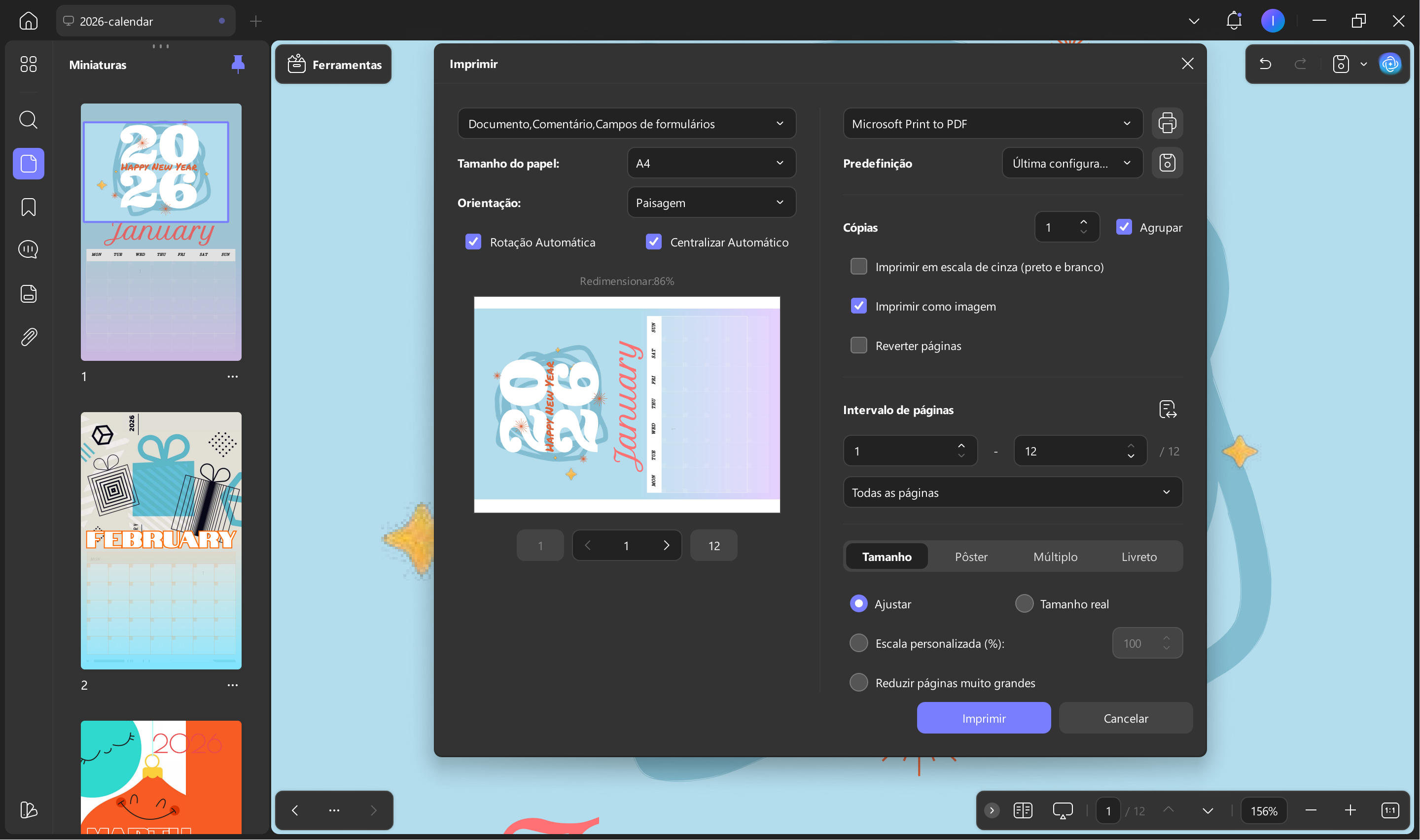 imprima o modelo pdf de 2025 com o updf
