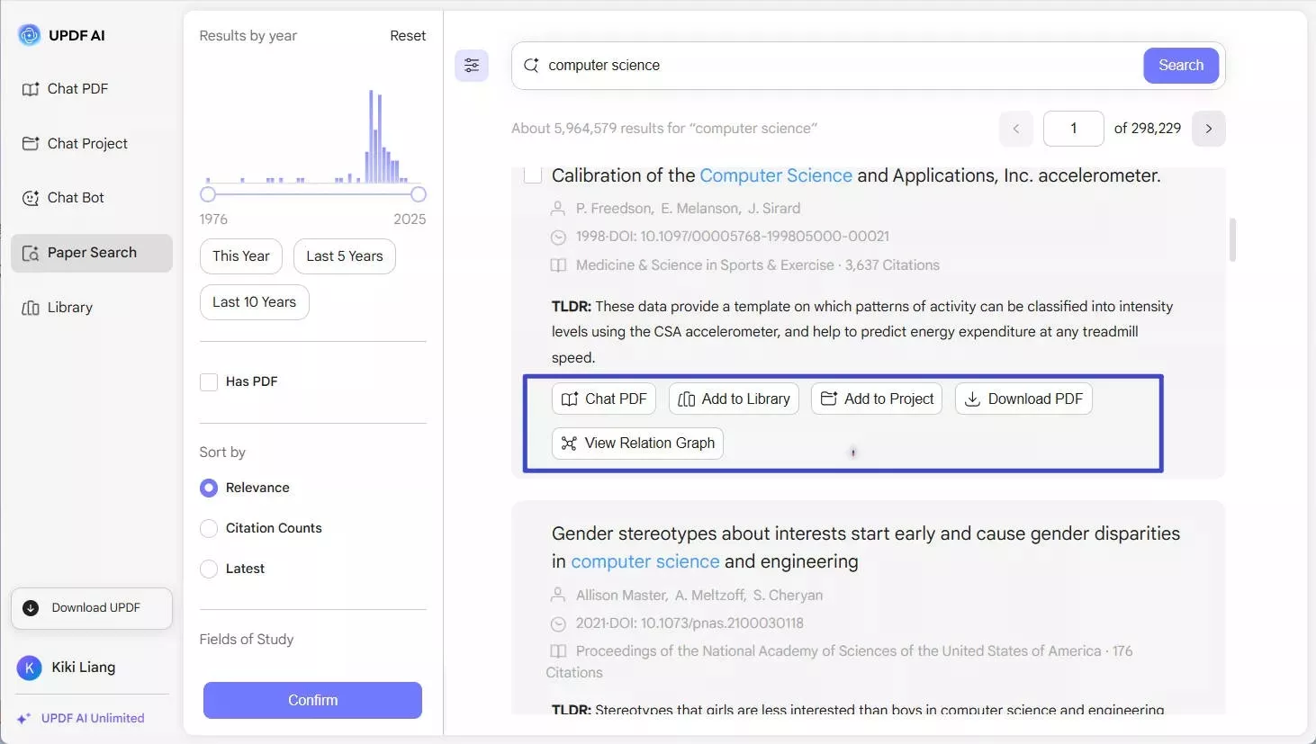 search papers with keywords updf