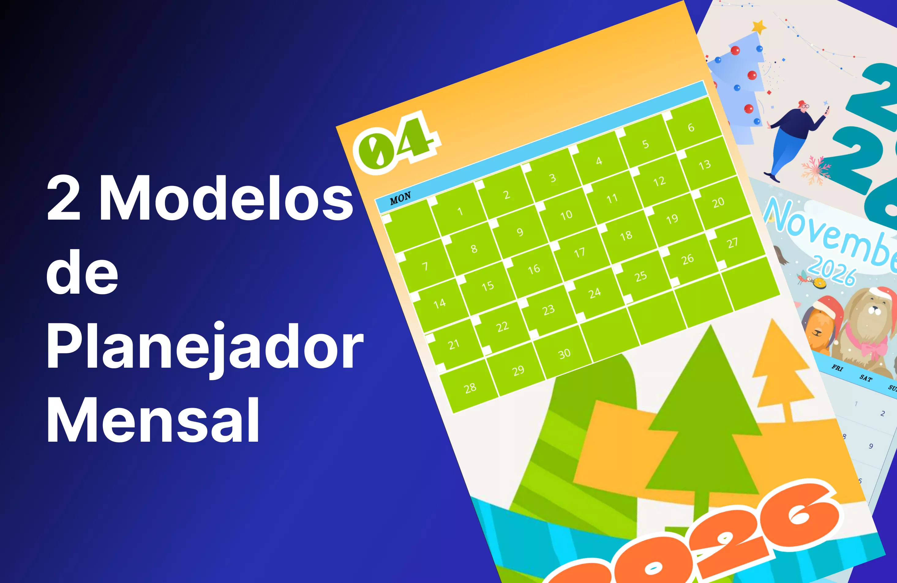 O melhor planejador mensal para o planejamento das atividades anuais de 2026