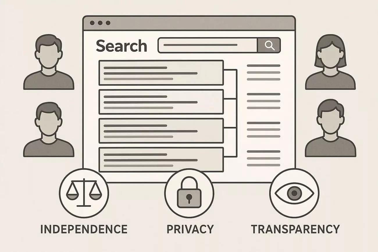 mojeek website search ranking system