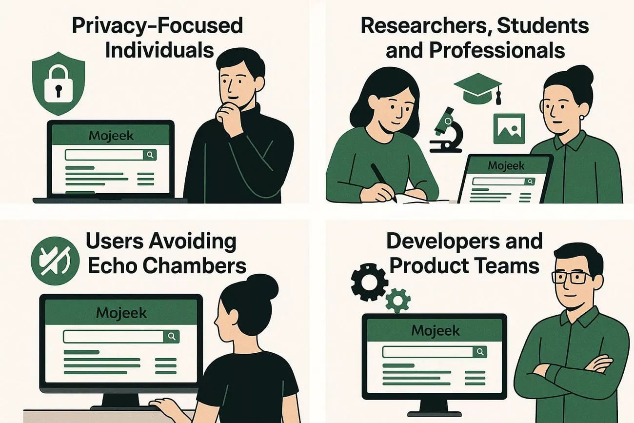 where mojeek mostly used