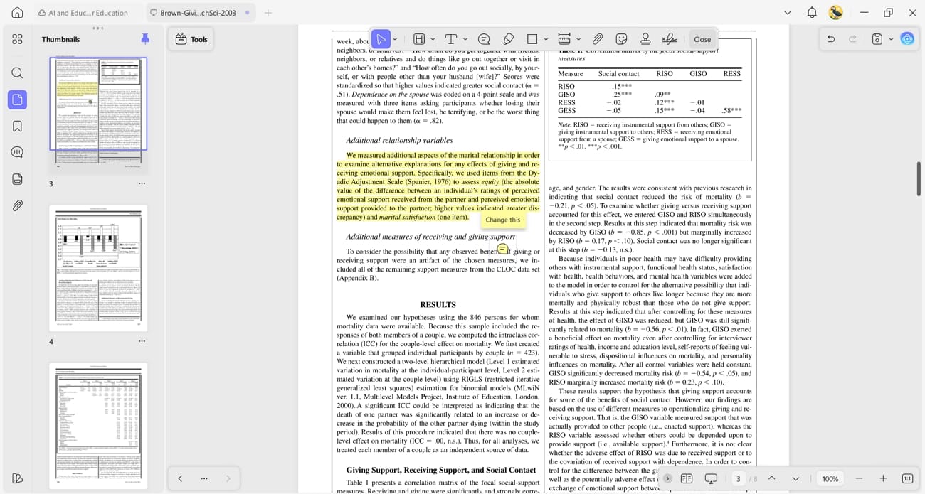 highlight text add sticky noted pages