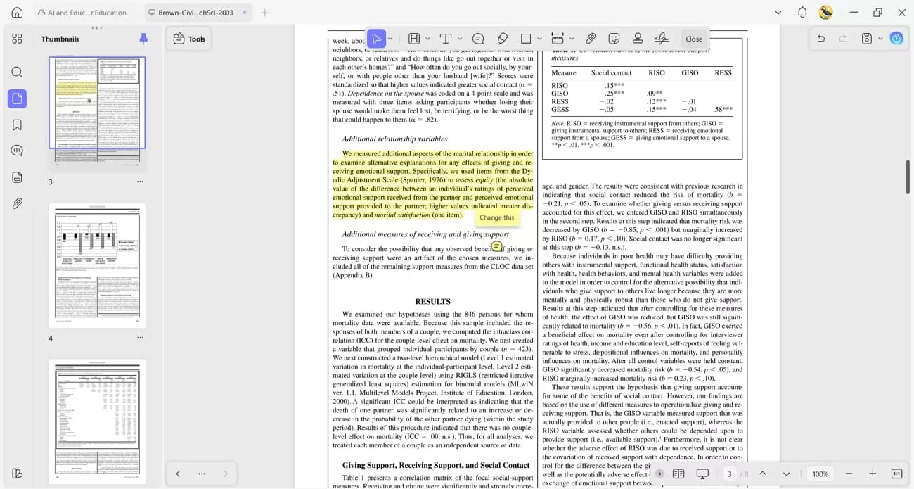 highlight text add sticky noted pages