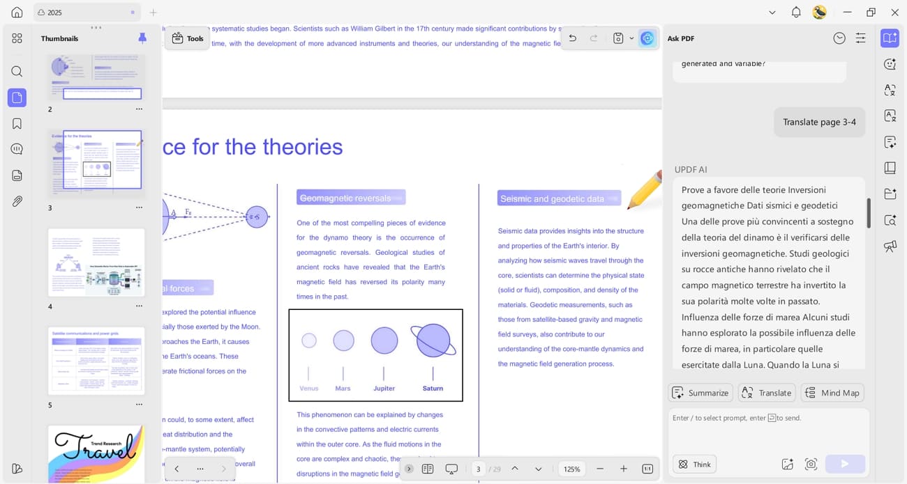 get updf ai tools translate pdf
