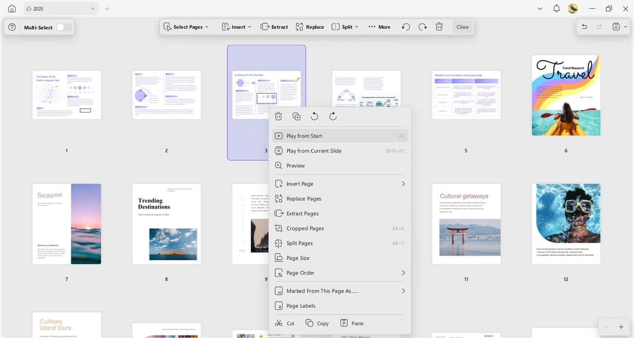 organize extract pdf pages