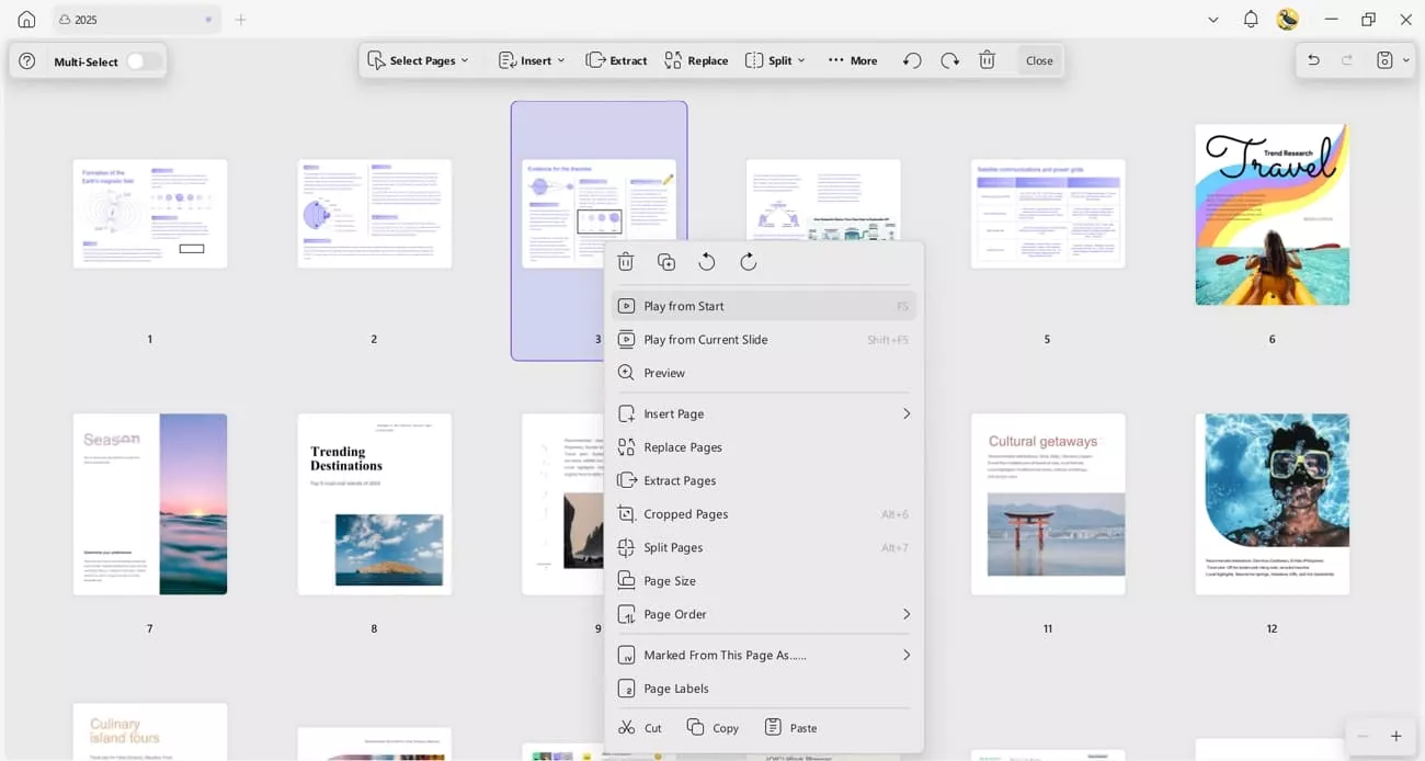 organize extract pdf pages