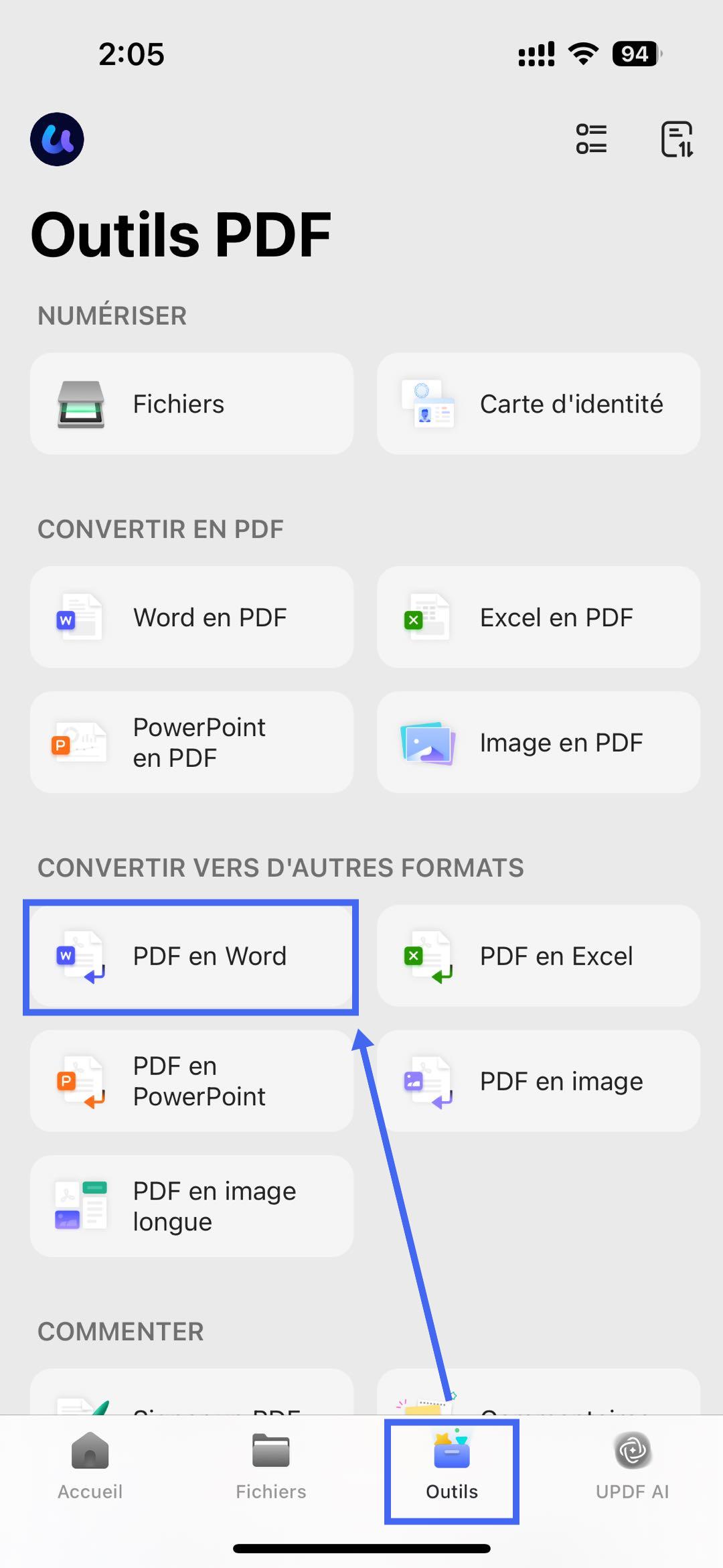 PDF vers Word