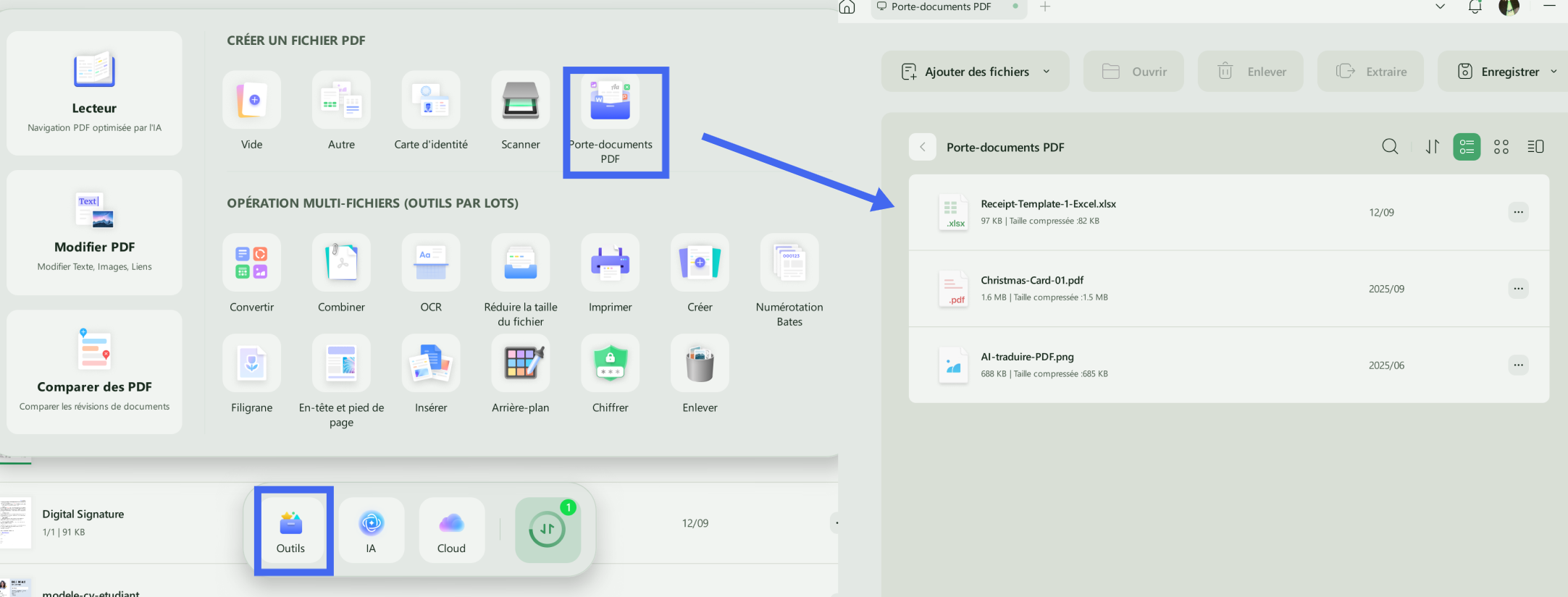 portefeuille pdf updf