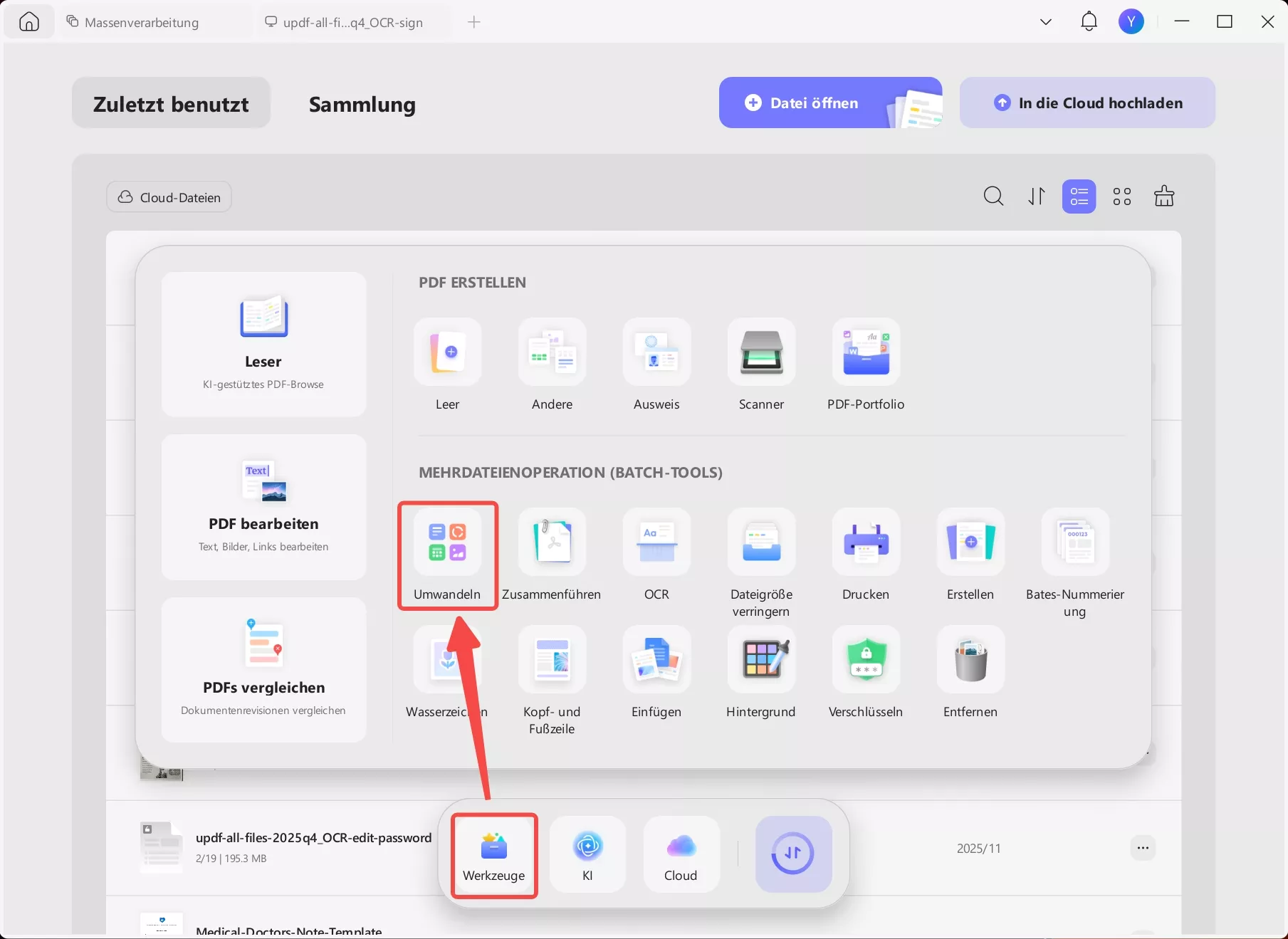Stapelweise PDFs in Word umwandeln