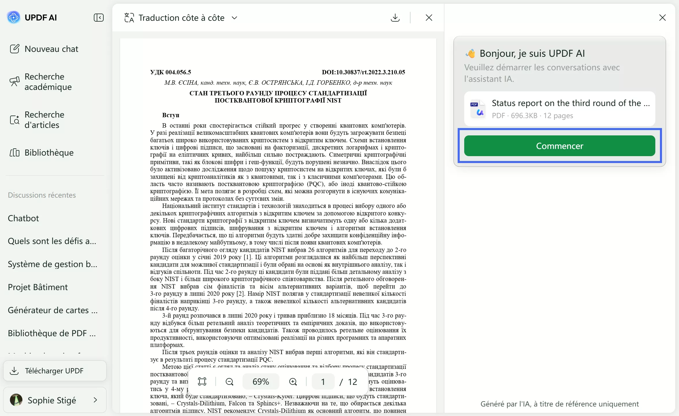 Cliquez sur « Commencer ».