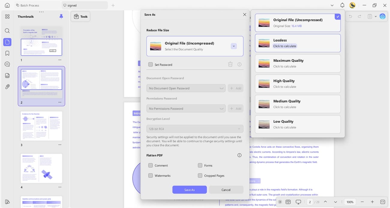 reduce size pdf without quality loss