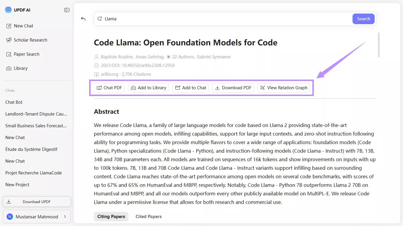 options to interact with papers