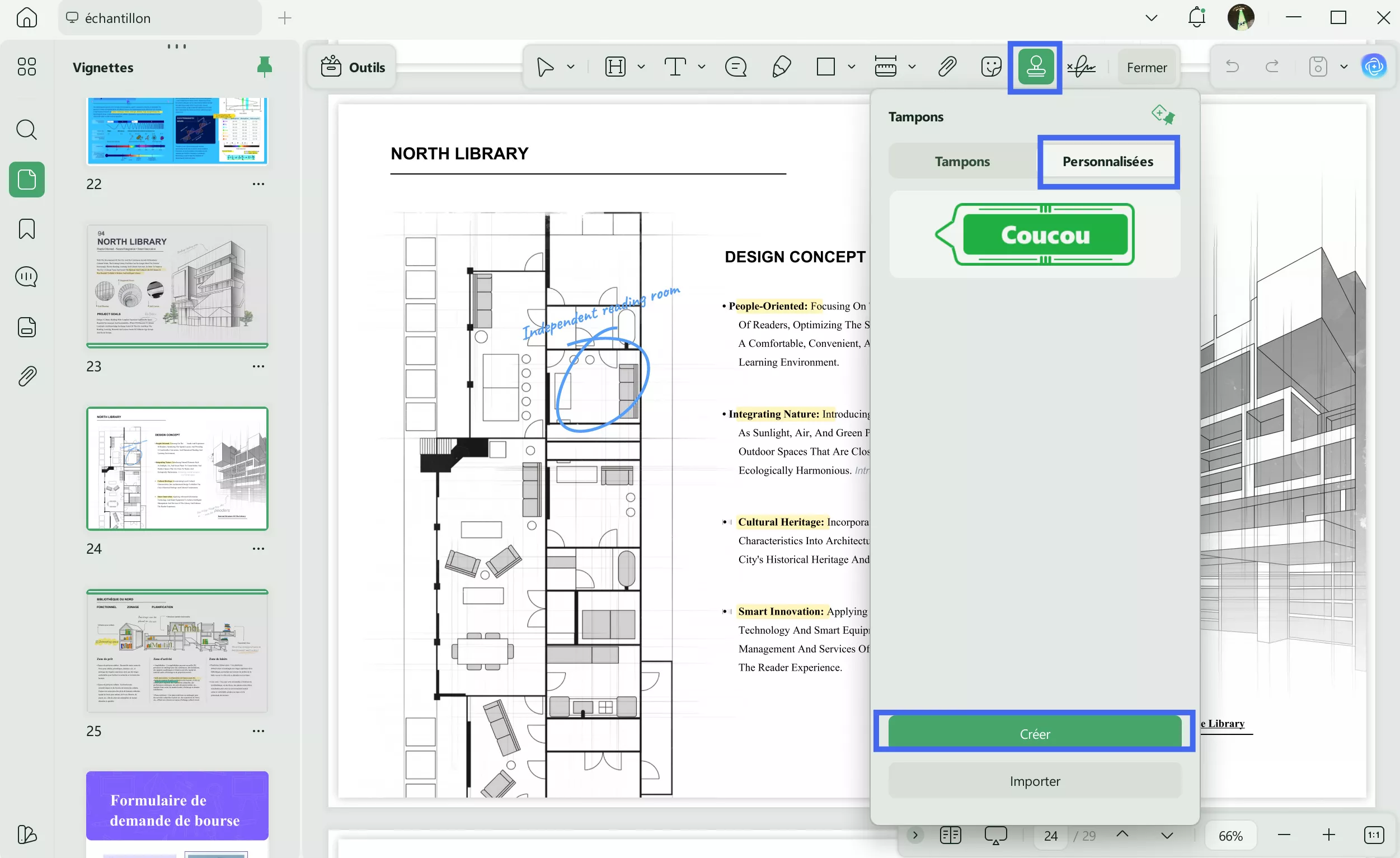 Comment créer un tampon dans Adobe ?