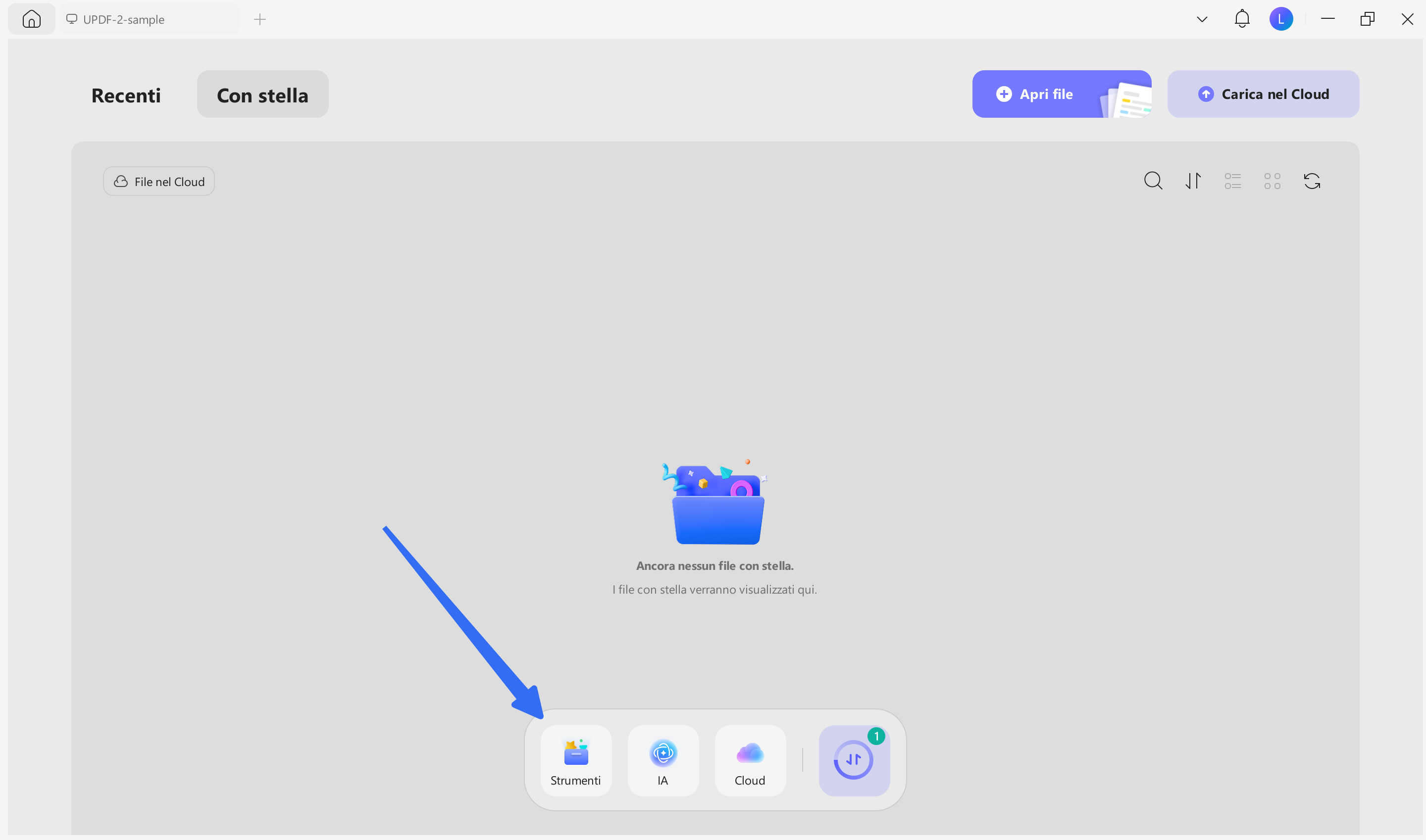 access tools in updf windows