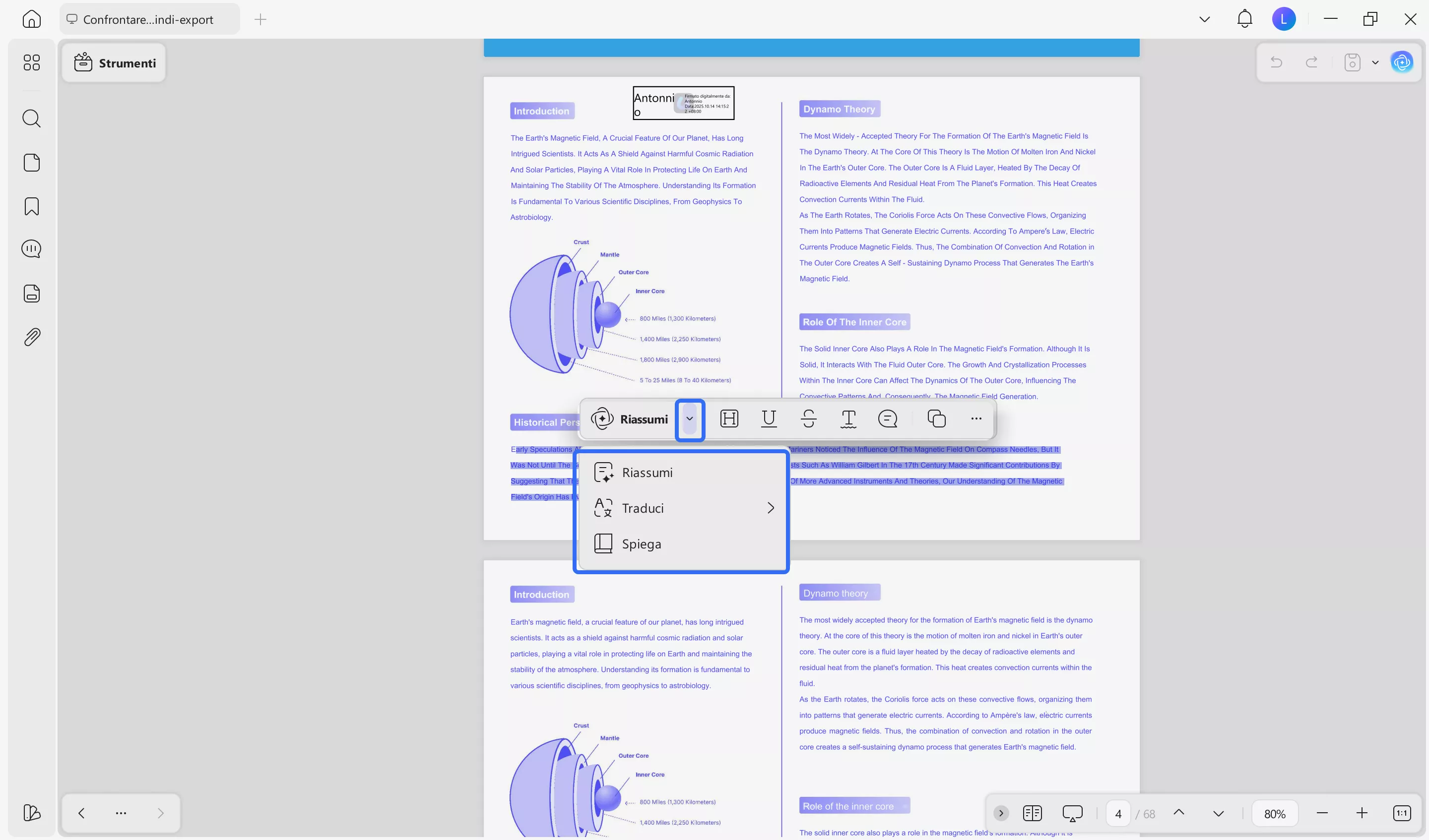 explain text directly updf windows