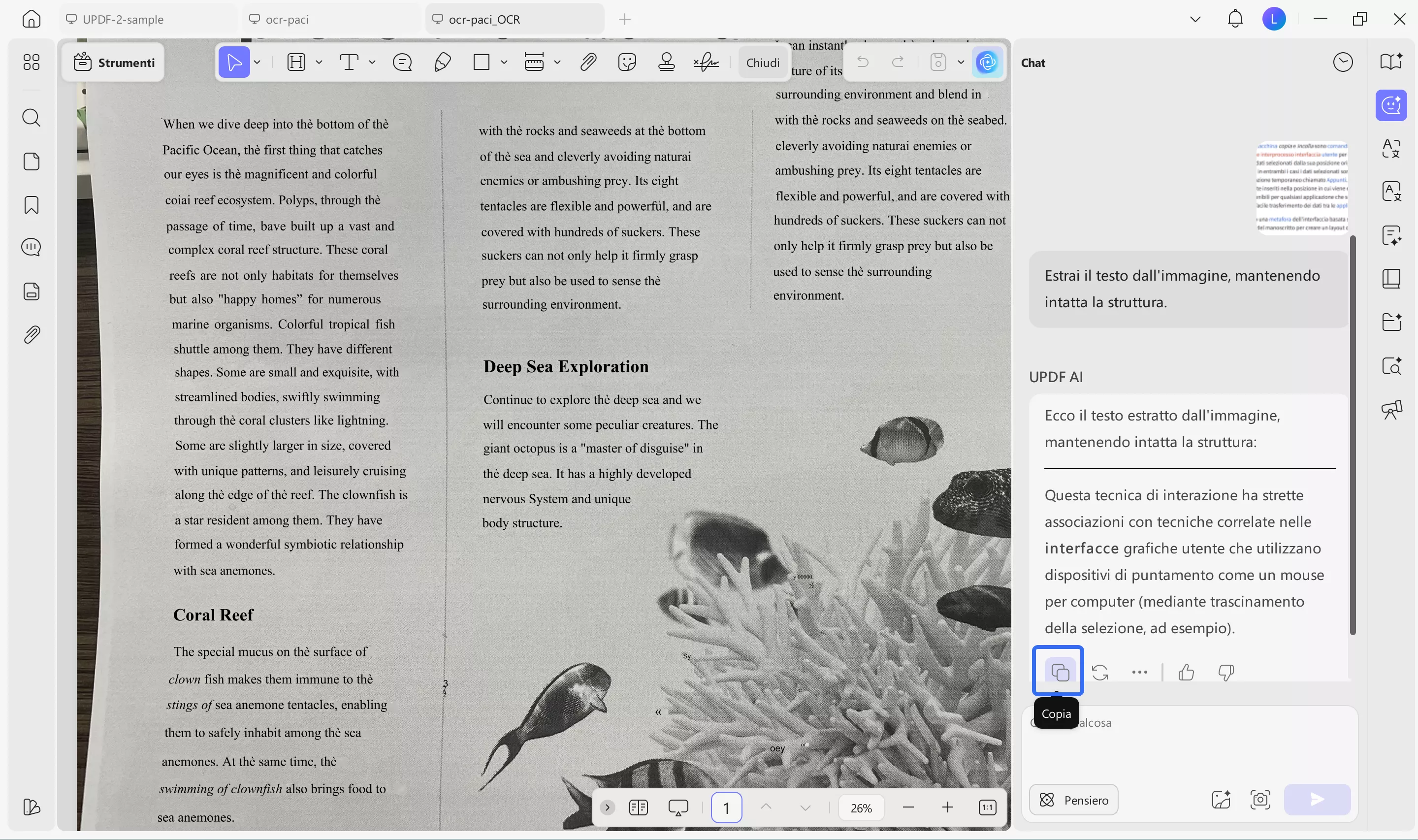copy updf ai’s response