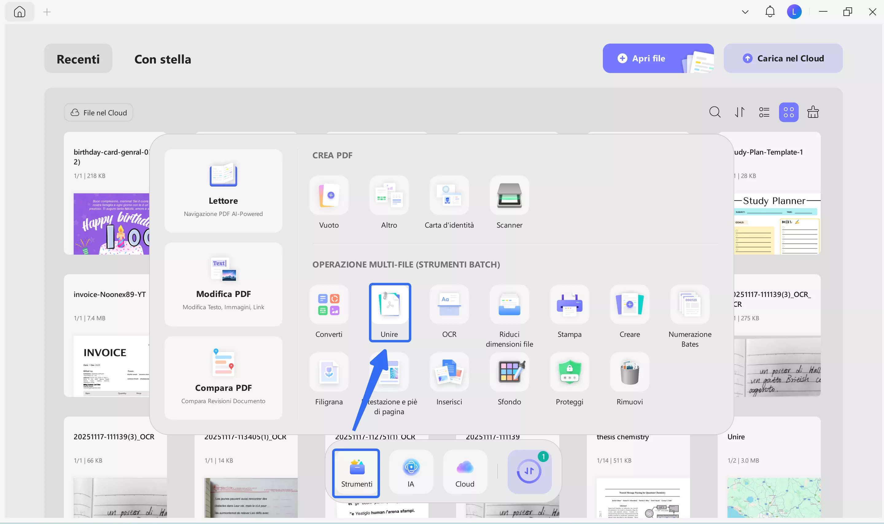 merge pdf and word updf combine