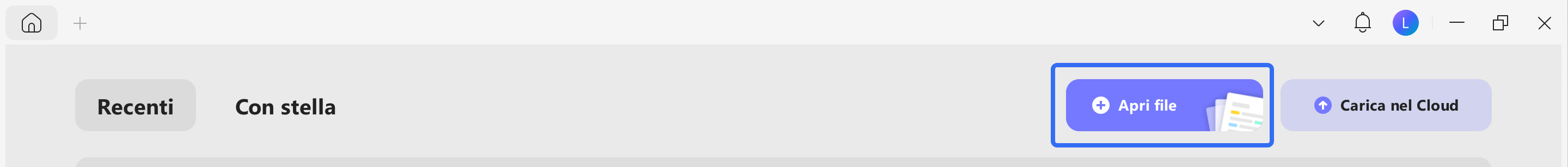 open file with UPDF by clicking the open file icon