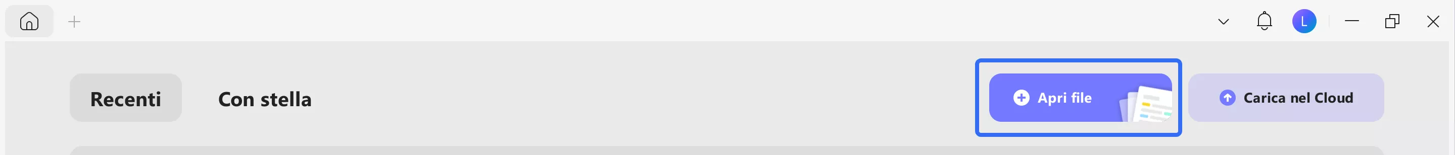 open file with UPDF by clicking the open file icon