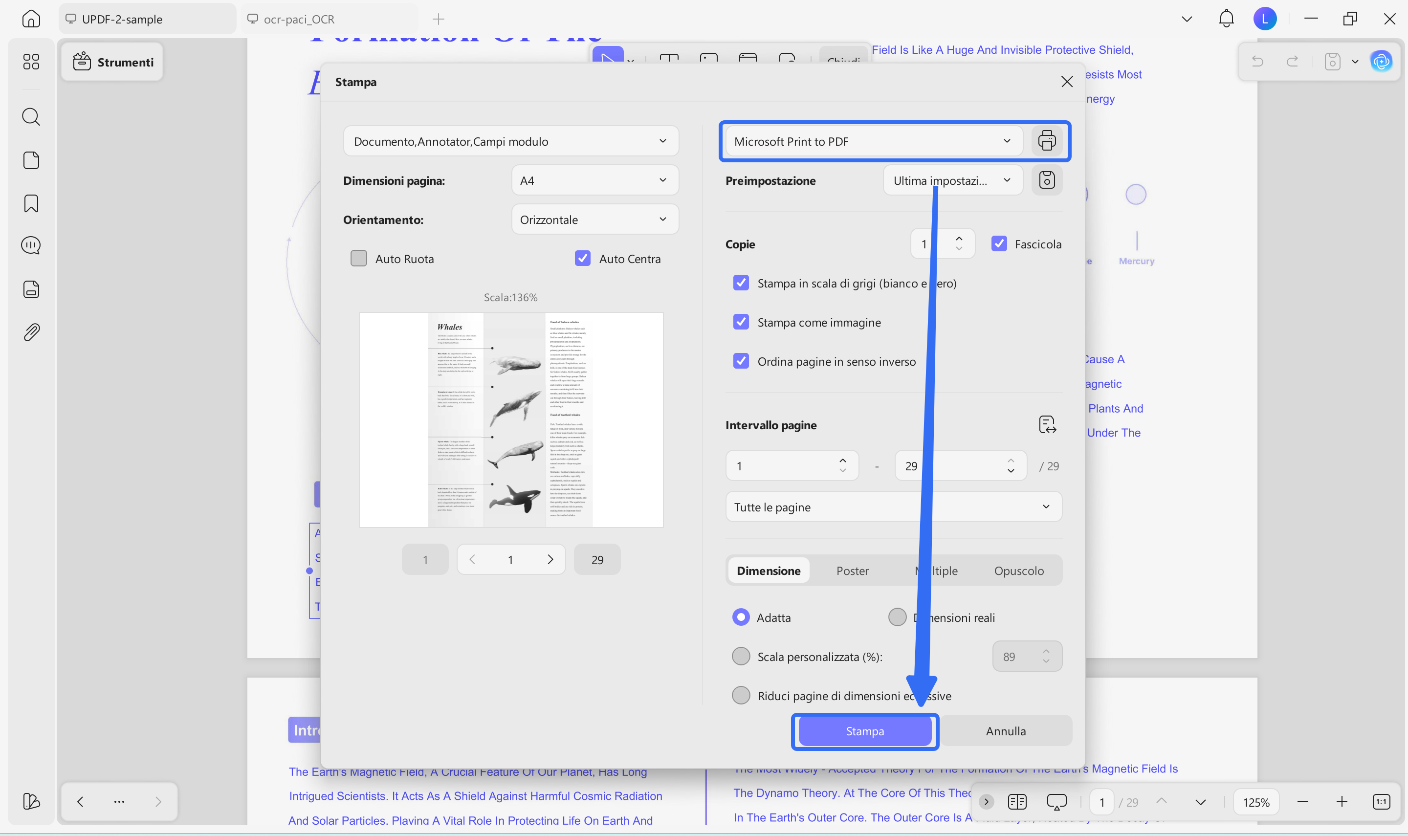print as microsoft print to pdf using updf