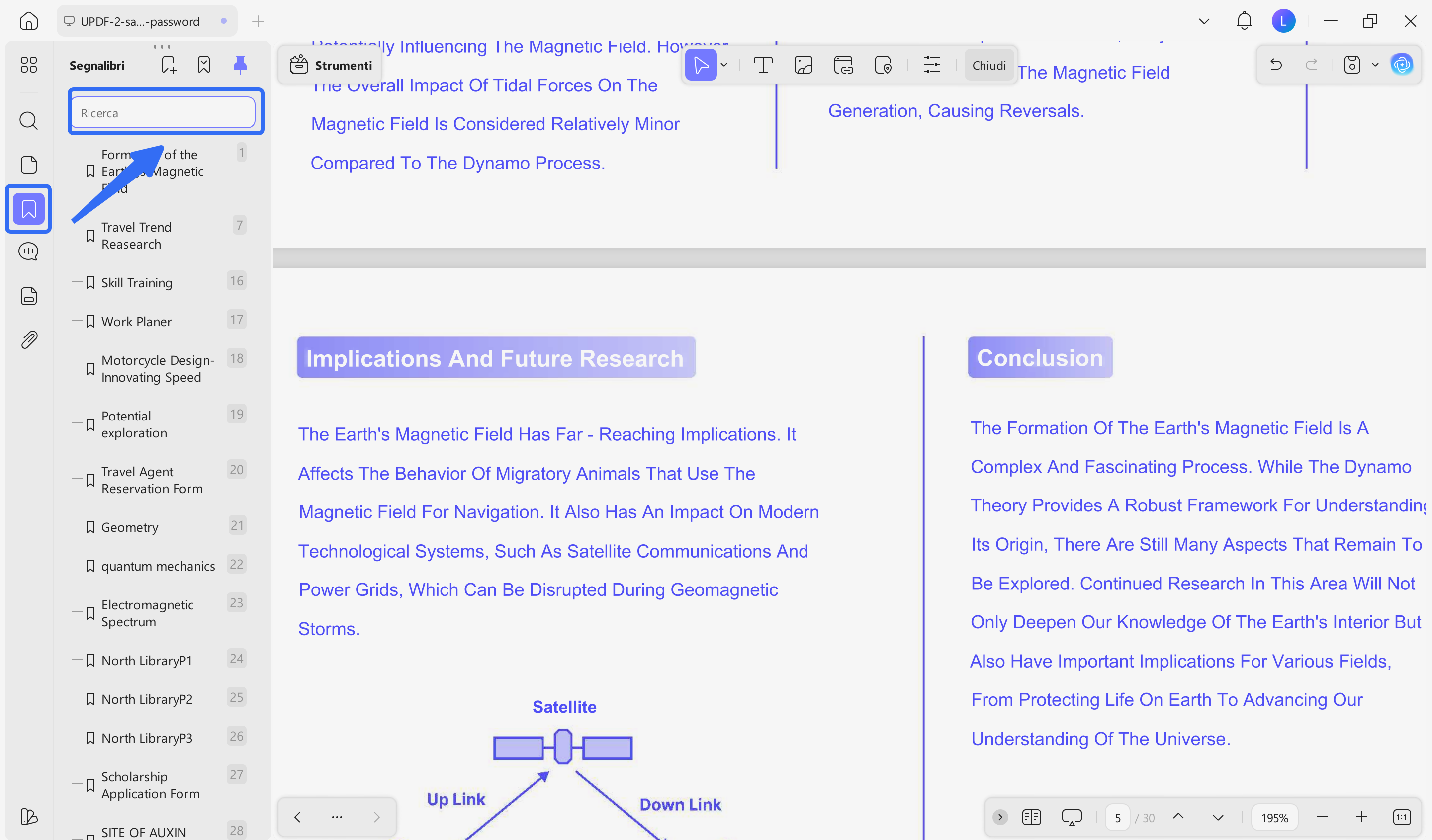 Add a Bookmark to the Specific Page