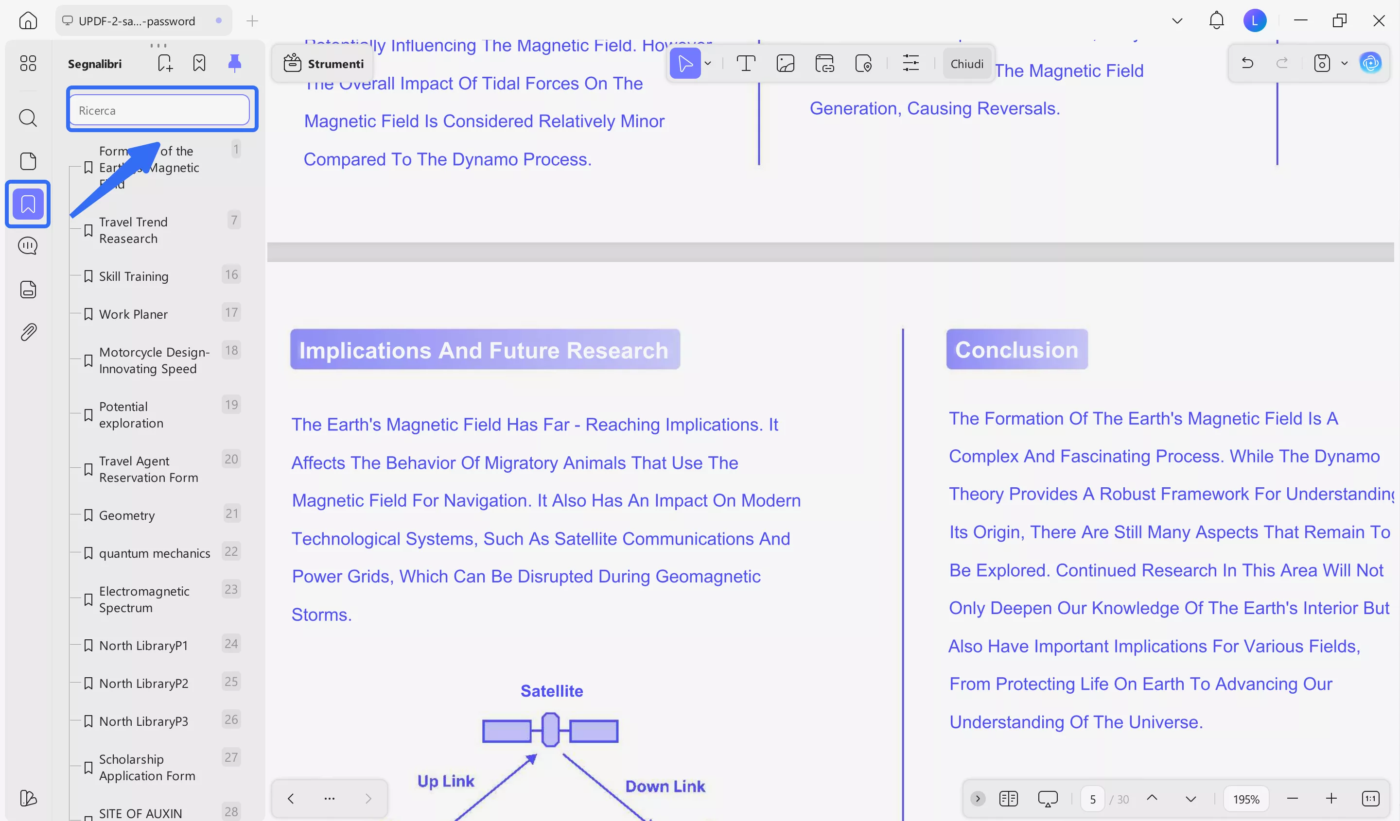 Add a Bookmark to the Specific Page