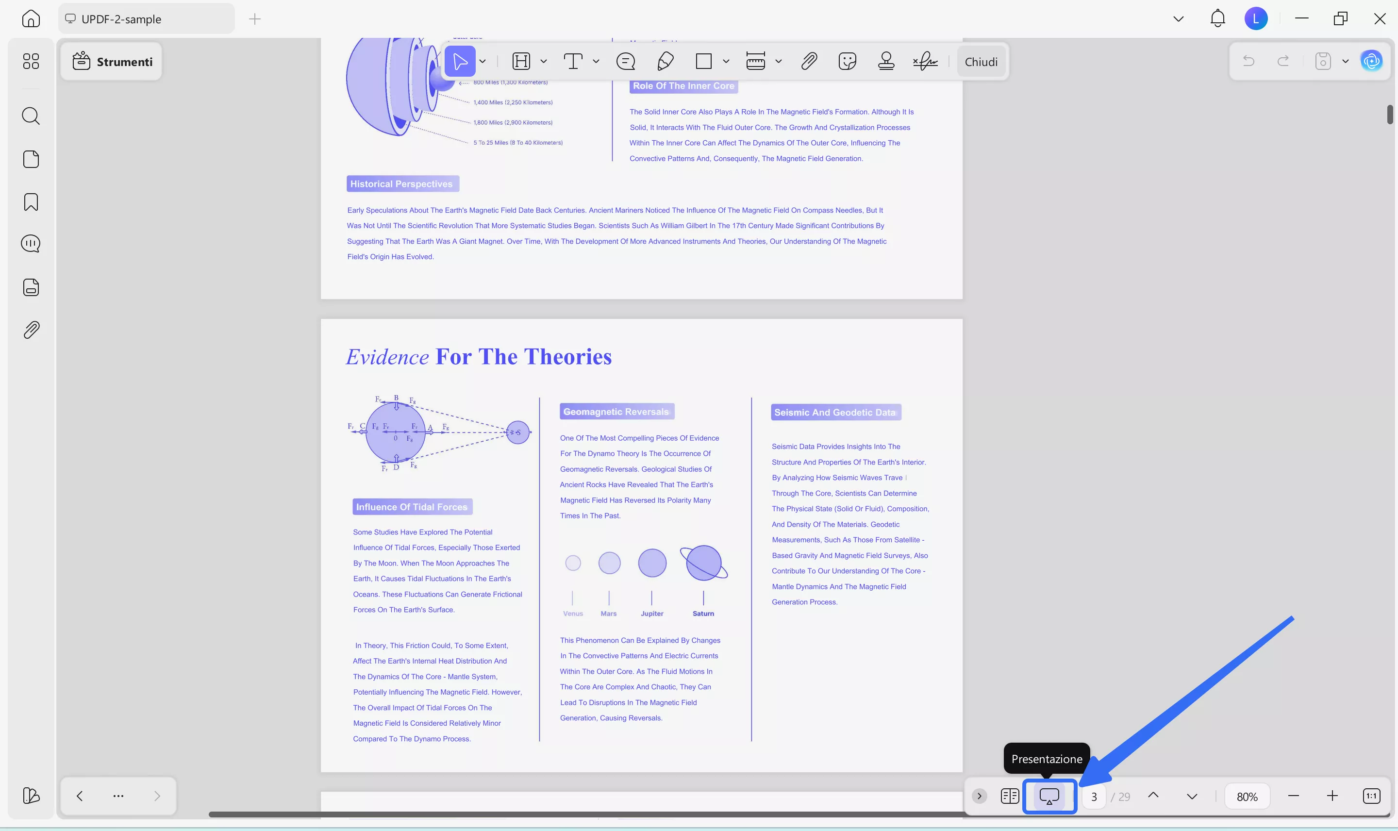 convert pdf to ppt without changing font  slide show mode in UPDF