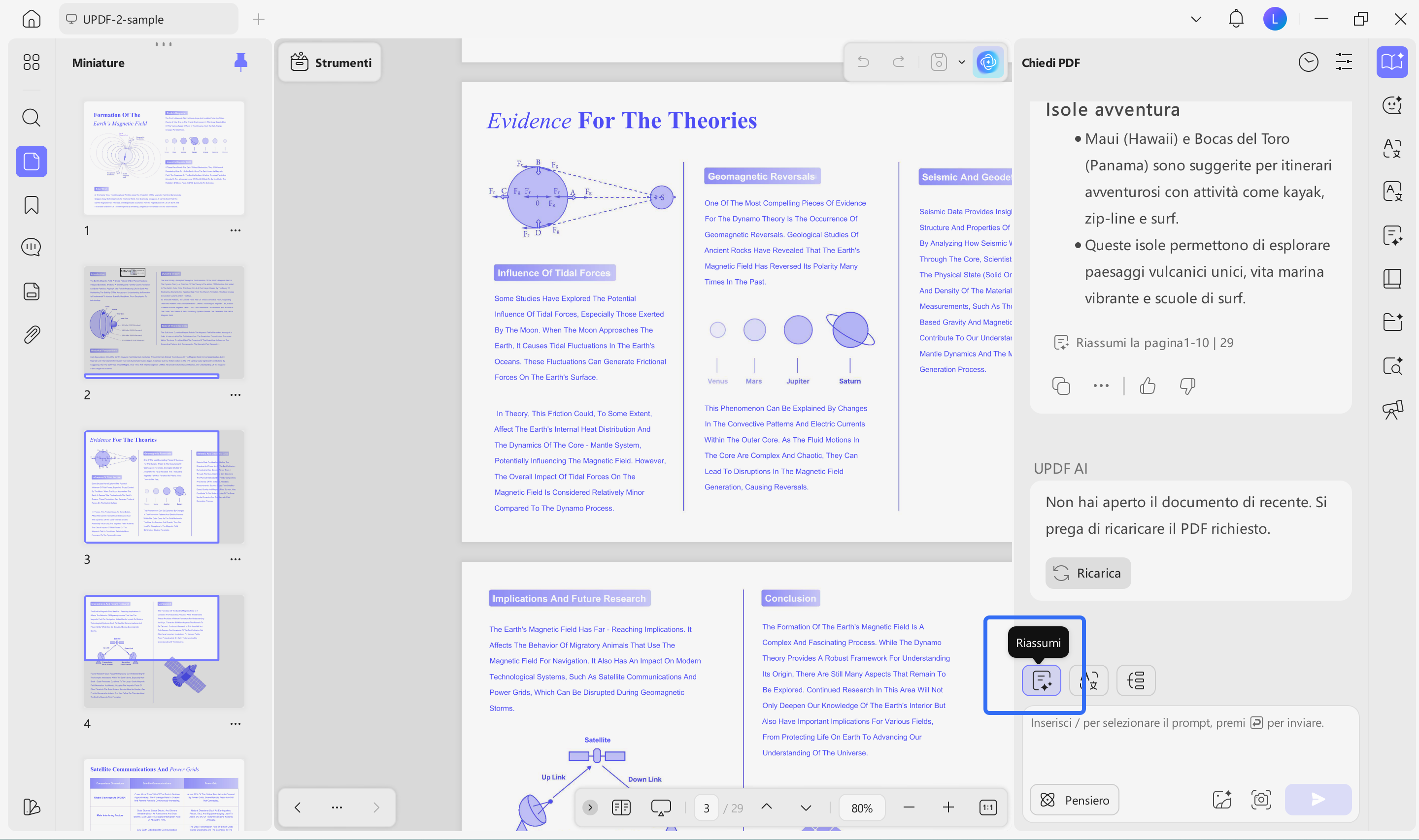 Access summarize feature updf ai windows
