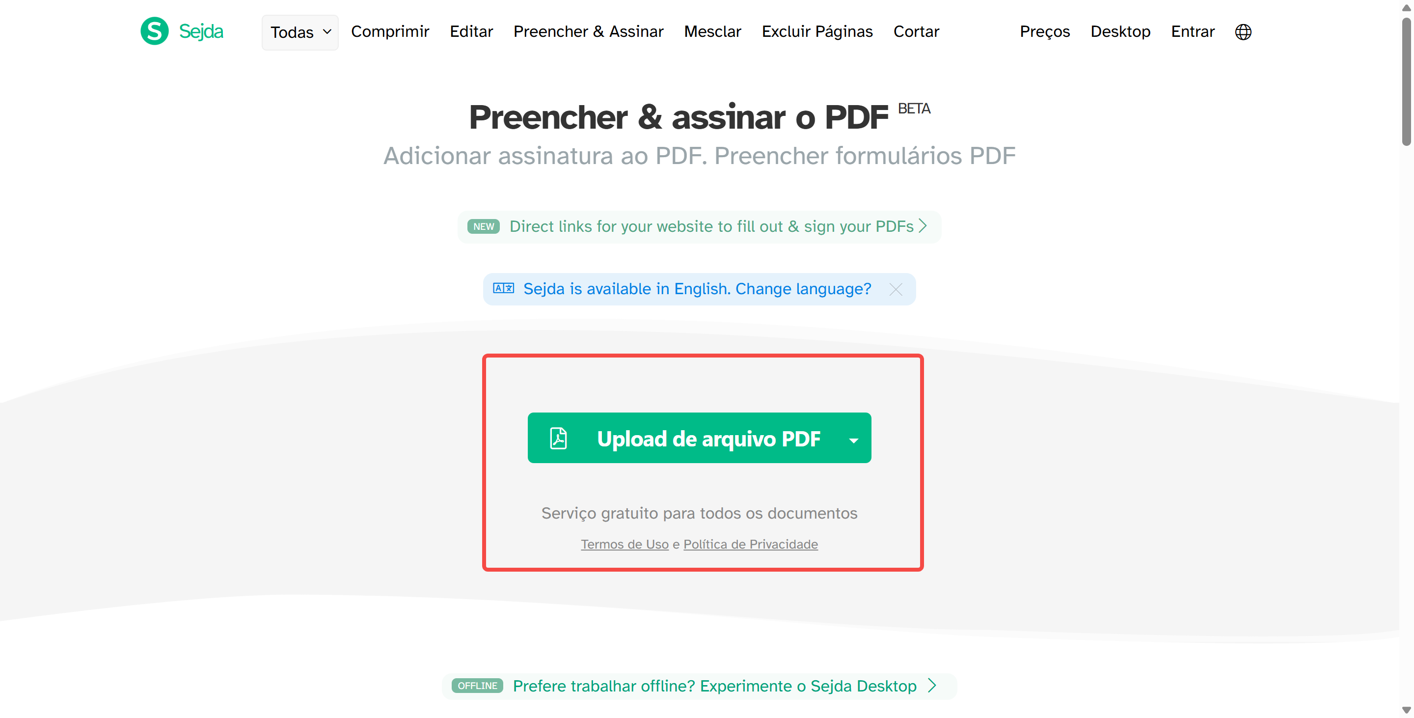 upload de arquivo pdf