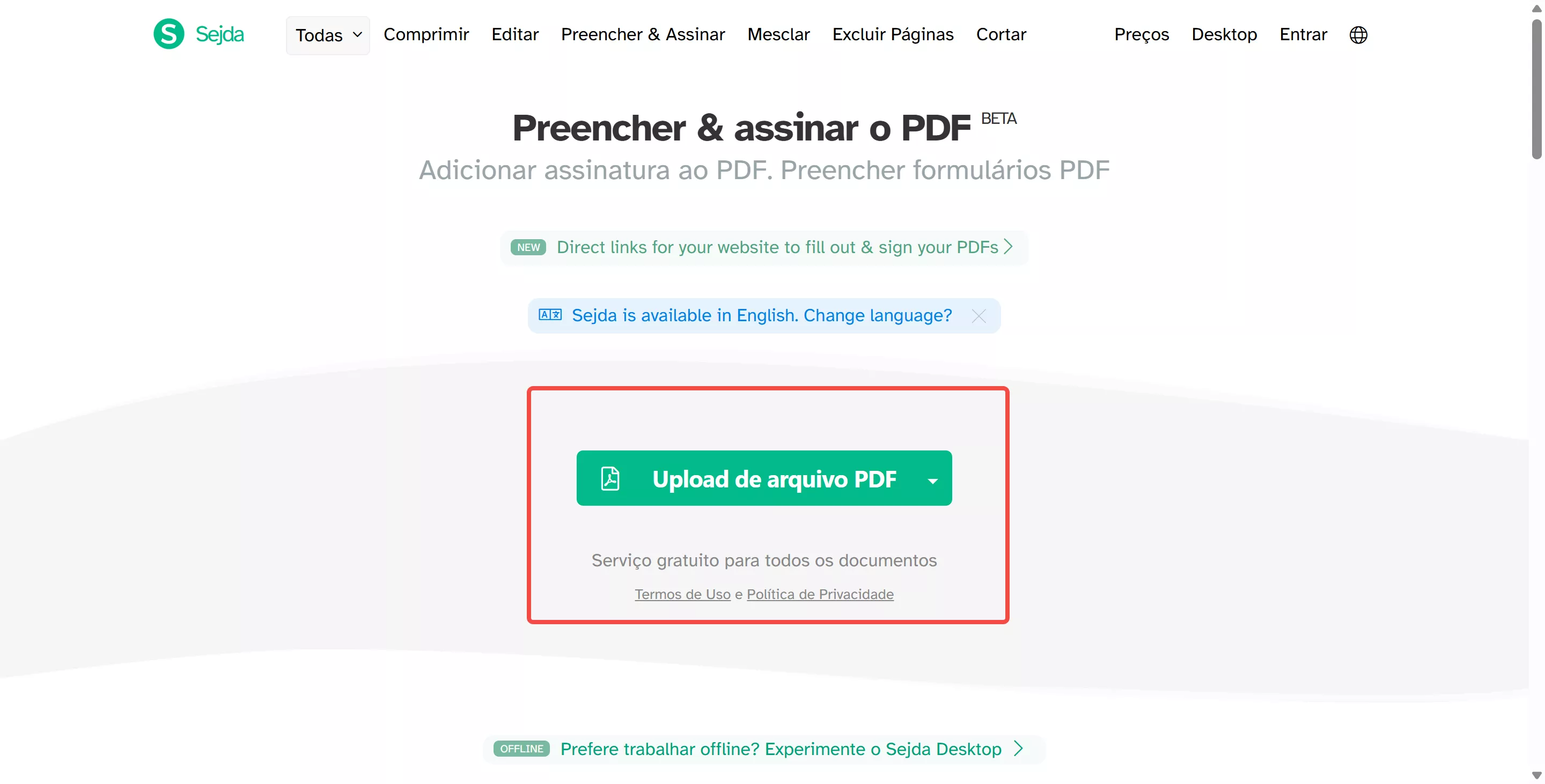 upload de arquivo pdf