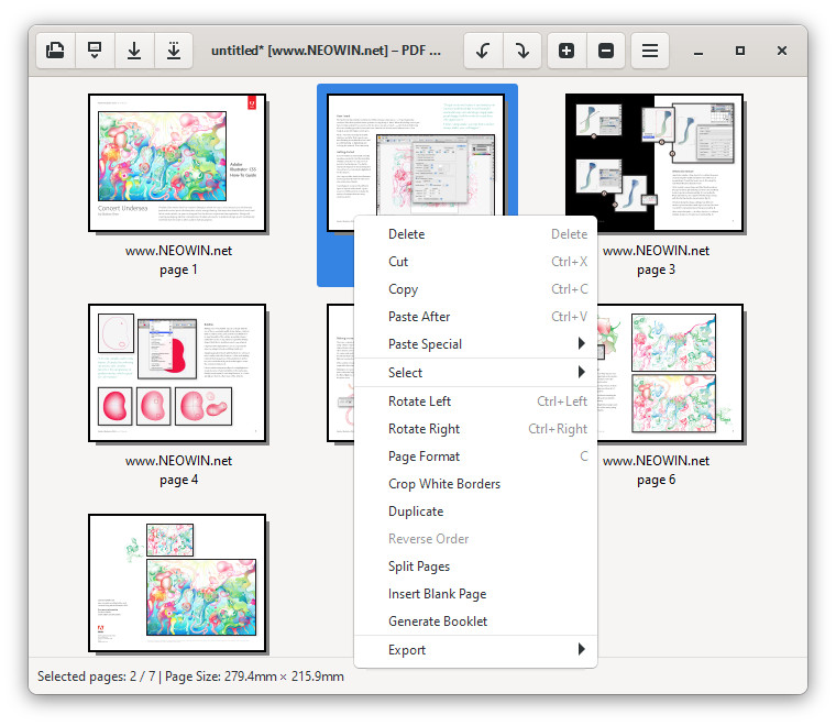 PDF-Seiten mit PDF Arranger sortieren