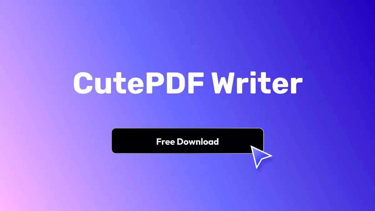 CutePDF Writer Review: Free PDF Creator for Windows